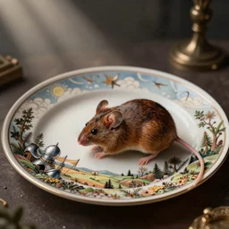 a mouse in plate armour
