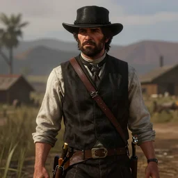 Film still of Anakin Skywalker in Red Dead Redemption 2 (2018 video game)