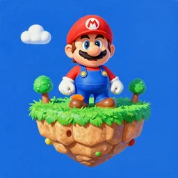 Mario Galaxy island, painting