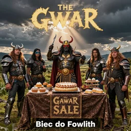 The band Gwar having a bake sale, photography