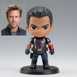 bucky barnes as a nendoroid, winter soldier, as played by sebastian stan