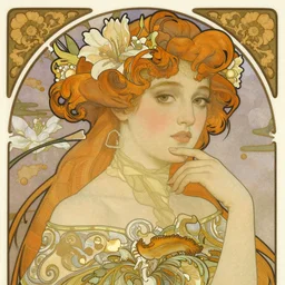 detailed portrait of amber heard by alphonse mucha, yoshitaka amano
