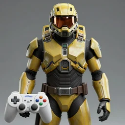 master chief with playstation 1 graphics