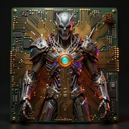 majestic god circuitboard hybrid portrait, doom, sf, lasercore intricate artwork masterpiece, ominous, matte painting, golden ratio, trending on cgsociety, epic, trending on artstation, by artgerm, daarken, zdzisław beksinski, dariusz zawadzki highly detailed, vibrant, production cinematic character render, ultra high quality model