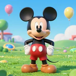 mickey mouse & super mario hybrid