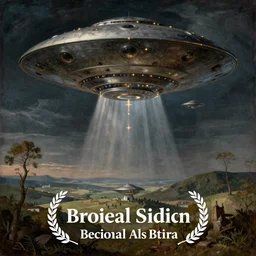 Medieval painting about UFOs visiting Earth