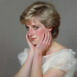 portrait of Princess Diana, dreamy and ethereal, expressive pose, peaceful expression, elegant, highly detailed, digital painting, artstation, concept art, smooth, ephemeral, by John Singer Sargent