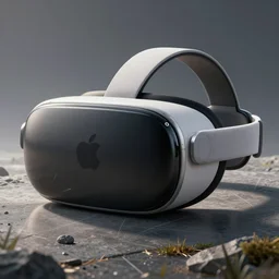 drawing of a virtual reality headset apple! design patent type of drawing future concept realistic drawing product ultra high detail design professional CAD drawing with Apple logotype