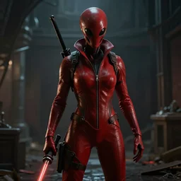 alien in red red Redemption 2