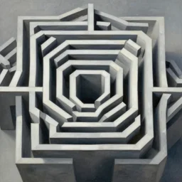 jt thompson geometric surrealism labyrinth, hyper realistic, 4 k,