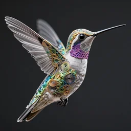 classy elegant sophisticated very up close hummingbird, cyber future, ultra detailed wire decoration, fantasy art by nixeu and guweiz and ilya kuvshinov, sleek curves, intricate sharp focus, trending on artstation hq, pinterest, unreal engine 5, 4 k uhd image