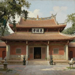 “Quanzhou Kaiyuan Temple, oil on canvas, by Turner, 8k”