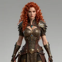 ranger, intricate fantasy outfit!!! beautiful and athletic red curly hair female elf!! gorgeous face and eyes!! character concept art, sharp focus, octane render! unreal engine 5! highly rendered!! trending on artstation!! detailed linework!! illustration by artgerm, wlop, and chie yoshii