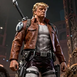 trump as a titan in attack on titan. Intricate. Very detailed 8k. Fantasy horror. Sharp. Cinematic post-processing. Unreal engine. Nanite. Ray tracing. Parallax. Tessellation