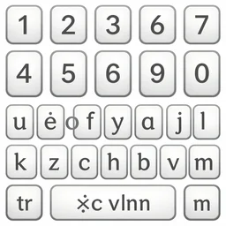 1 2 3 4 5 6 7 8 9 0 qwertyuiopasdfghjklzxcvbnm