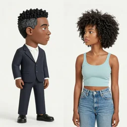 a man and woman art made by Jeaan-Michel Basquiat and Kay brown