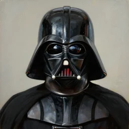 portrait of a sassy darth vader, painting by rene magritte, high detail, high resolution