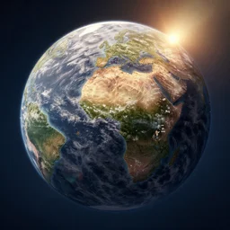 3 d render, the universe is a spheroid region 7 0 5 meters in diameter, sunlight study, art nouveau, by rachel ruysch and charles henry gifford and ( ( ( ( ( lisa frank ) ) ) ) ), kauai springtime, 8 k, extreme detail, sharp focus, octane render