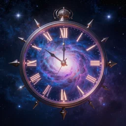 clocks in a galaxy made of stars, space, nebulas stars Dmt Psychedelic cosmos, cosmic, Hallucination, night sky; 8k, artstation, unreal engine, octane render, hdr, surrealistic, hyperrealism, glow, photorealistic, volumetric lighting, Dreamy, dynamic, mystical