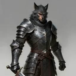 portrait, werewolf man, wearing a dark heavy plate armor, wielding blade, rpg game, main character, detailed, digital painting, artstation, sharp focus, illustration, artgerm, tomasz alen kopera, peter mohrbacher, donato giancola, joseph christian leyendecker, wlop, frank frazetta