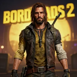 handsome jack with borderlands 2 backdrop