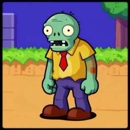a sprite of a zombie monster from a video game. SNES. JRPG.