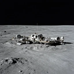 “ german lunar outpost, c. 1 9 4 5, colorized ”