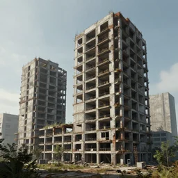 a beautiful photorealistic highly detailed unfinished building unknown backroom level industrial architecture city urbex nature by ludwig mies van der rohe, universe azeroth cgsociety, archdaily, wallpaper, highly detailed, trending on artstation.