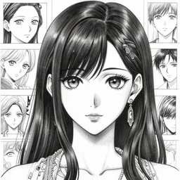 headshot portrait of a pretty and illustrious anime woman, pretty face, extreme detail, drawn in ballpoint pen, artstationhd, drawn by WLOP, by Avetetsuya Studios, anime manga panel, trending on artstation