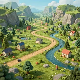 samorost landscape highly detailed, realistic photograph