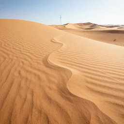 waves of sand in the desert