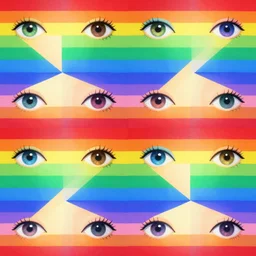 👁!!! 🕳!!! 🌈 geometric colorful pattern
