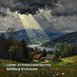 popular decorative art painting with contrasting composition, ludwig attersee, gerhard richter, millennium