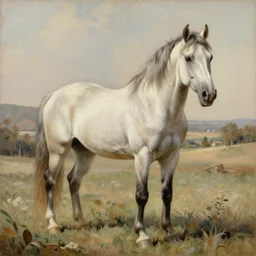 high definition horse, da vinci sketch, extremely detailed oil painting, digital art, landscape painting, trending on artstation, masterpiece