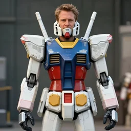 will ferrell wearing a gundam suit, live action film