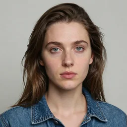 jean - michel trogneux as a woman, hyper realistic, hyper detailed, 4 k, real life