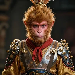 Sun Wukong the Monkey King dressed in techwear
