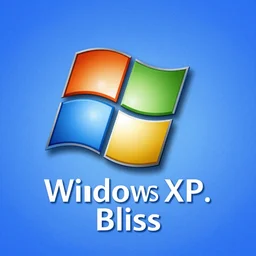 windows xp bliss wallpaper, in the style of giacomo ball,