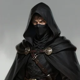 portrait, mysterious male rogue wearing a cloak, covered face, rpg game, stern expression, main character, detailed, digital painting, artstation, sharp focus, illustration, artgerm, tomasz alen kopera, peter mohrbacher, donato giancola, joseph christian leyendecker, wlop, frank frazetta