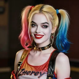 Harley Quinn as a pinup model