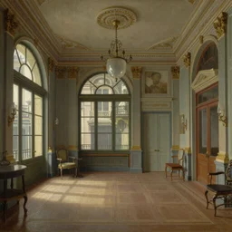 a beautiful painting of a victorian arcade room by Antoon Van Dyck, trending on Artstation