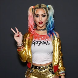 Kim kardashian as harley quinn