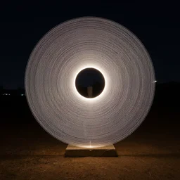 light painting sculpture