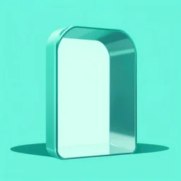 mirror portal utopian, clean, modern, turquoise. futuristic, by simon stalenhag, james gurney, kim jung gi. photoshop cutout vector filter