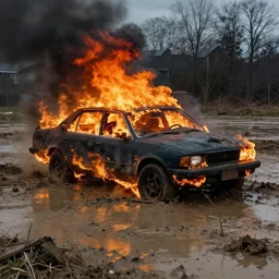 the car's on fire and there's no driver at the wheel. and the sewers are all muddied with a thousand lonely suicides. and a dark wind blows. the government is corrupt. and we're on so many drugs. with the radio on and the curtains drawn. we're trapped in the belly of this horrible machine. and the machine is bleeding to death