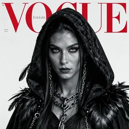 ( ( ( head and shoulders portrait 7 0 mm vogue magazine fashion photo of a shadar - kai male elf rogue assassin ( ( ana de armas ) ) with gray skin, black hair, chains, and black raven feather hooded cloak ) ) ), d & d, greg rutkowski, frank frazetta, alexandre chaudret, boris vallejo, michael whelan, miro petrov