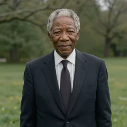 Morgan Freeman in a Wes Anderson film