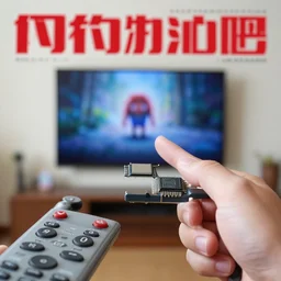 a remote control with a small computer chip in it that when you point it at a picture on the tv, it makes it look alive. magazine cover