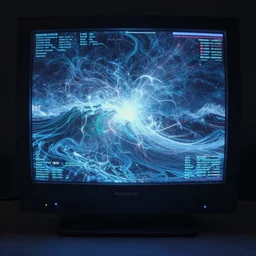 maybe what we ought to provide is a fulgurant sense of the drifting aura, the more bespectacled dilemma that presents itself when two tides collapse, a fluid dynamics displayed on a futuristic CRT, back when technology loops back around with all the Heavenly Godlike tech we know now, ah yes, after wwiii that is, the end of times loop back, eternal return.