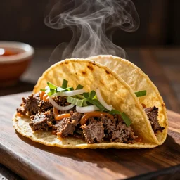 fresh, steaming taco, beef taco, stuffed with extras, authentic street taco, sizzling beef